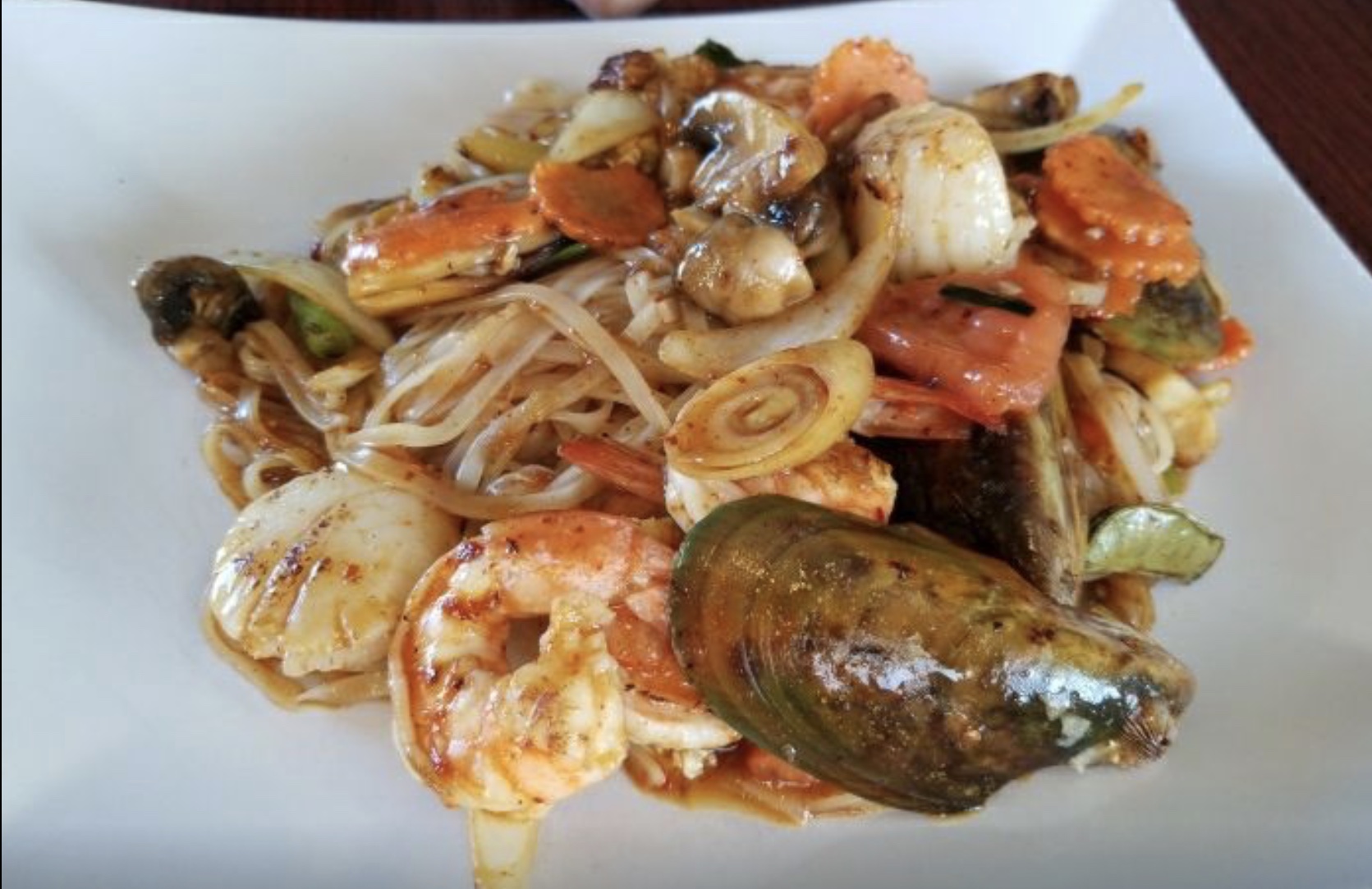 Order Seafood Tom Yum Noodle food online from Thai Noodles store, Louisville on bringmethat.com