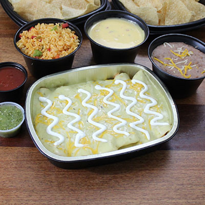 Order Family Enchiladas (Serves 2-3) food online from Abuelo Mexican Restaurant store, League City on bringmethat.com