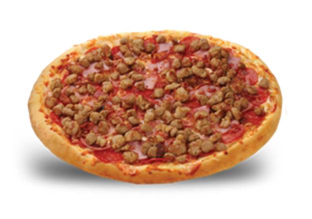Order Meat Eaters Pizza (Small) food online from Dolly's Pizza store, Commerce Charter Township on bringmethat.com