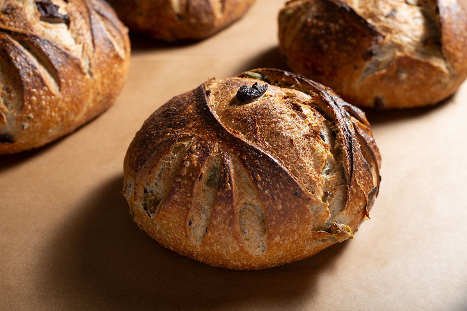 Order Olive Bread food online from Breads Bakery store, New York on bringmethat.com