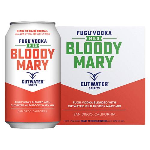 Order Cutwater Mild Bloody Mary - 12 oz Cans/4 Pack food online from Bottle Shop & Spirits store, Los Alamitos on bringmethat.com