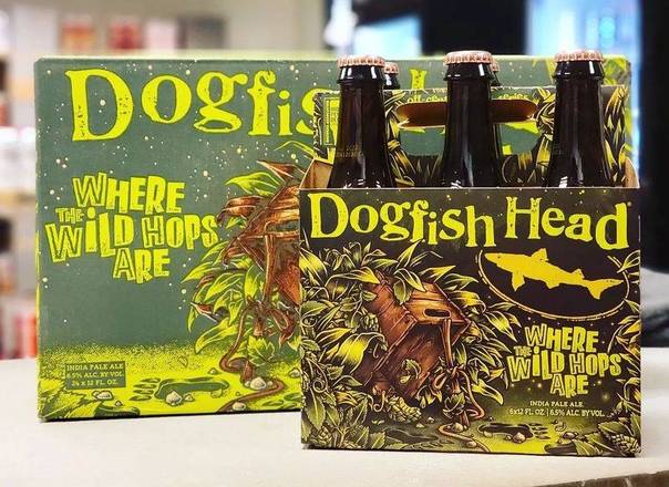 Order Dogfish Hed: Where The Wild Hops Are 6-Pack food online from Bottlebox store, Norfolk on bringmethat.com