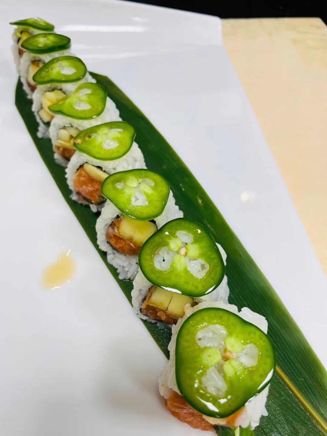 Order S8. Tropic Roll food online from Asian Cuisine & Sushi Bar store, Salt Lake City on bringmethat.com