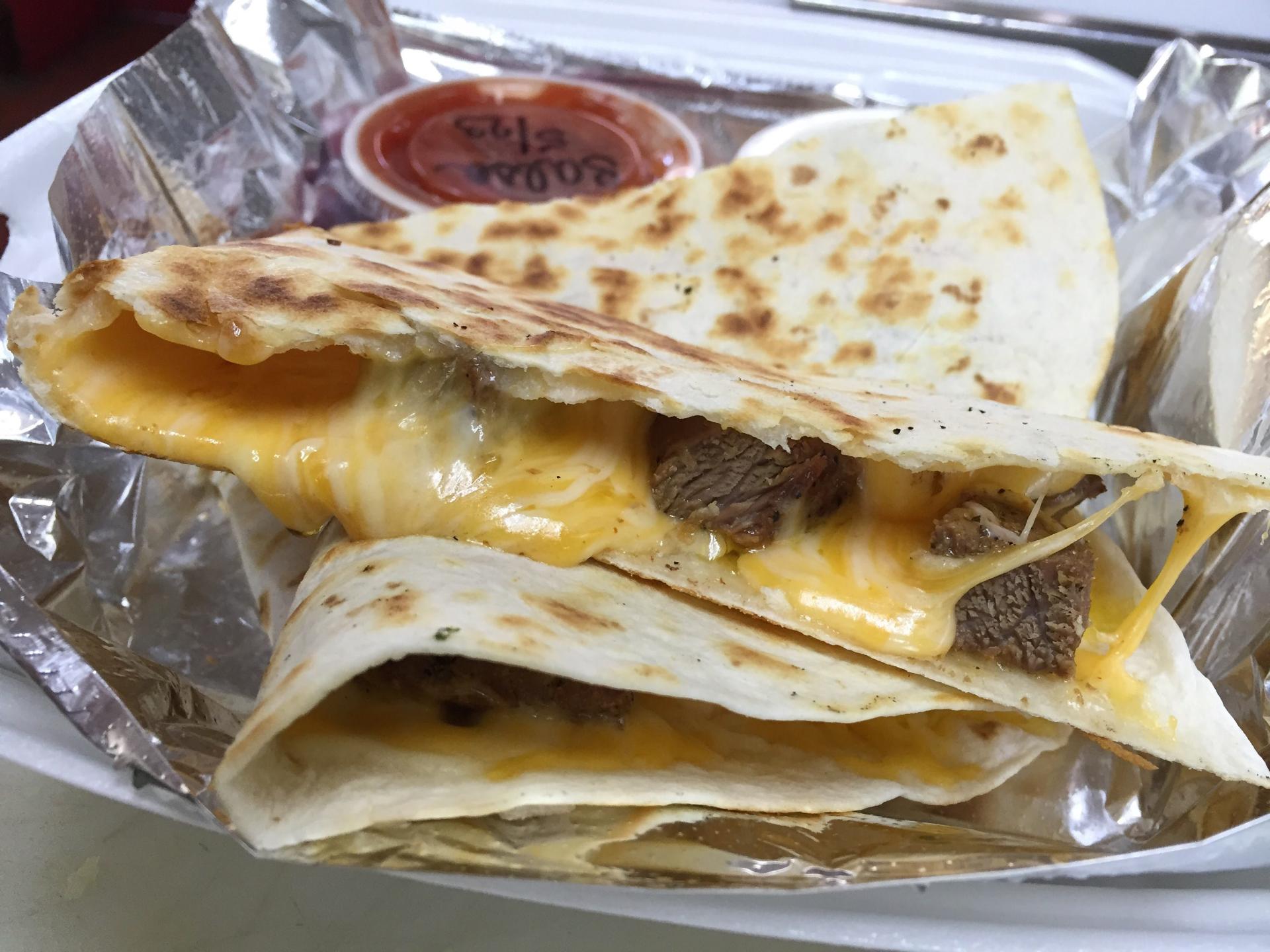 Order Steak Quesadilla food online from Mr. Pizza and The Burrito Joint store, Ann Arbor on bringmethat.com