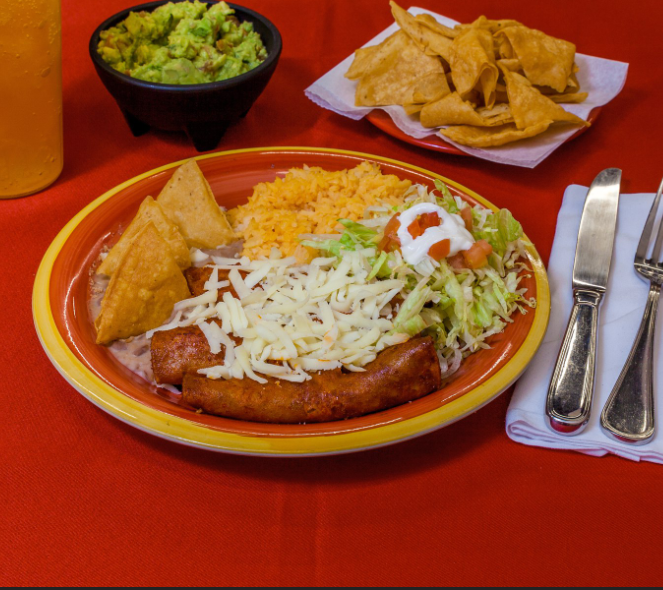 Order Enchiladas Dinner food online from Taqueria Cerro Grande store, Lansing on bringmethat.com