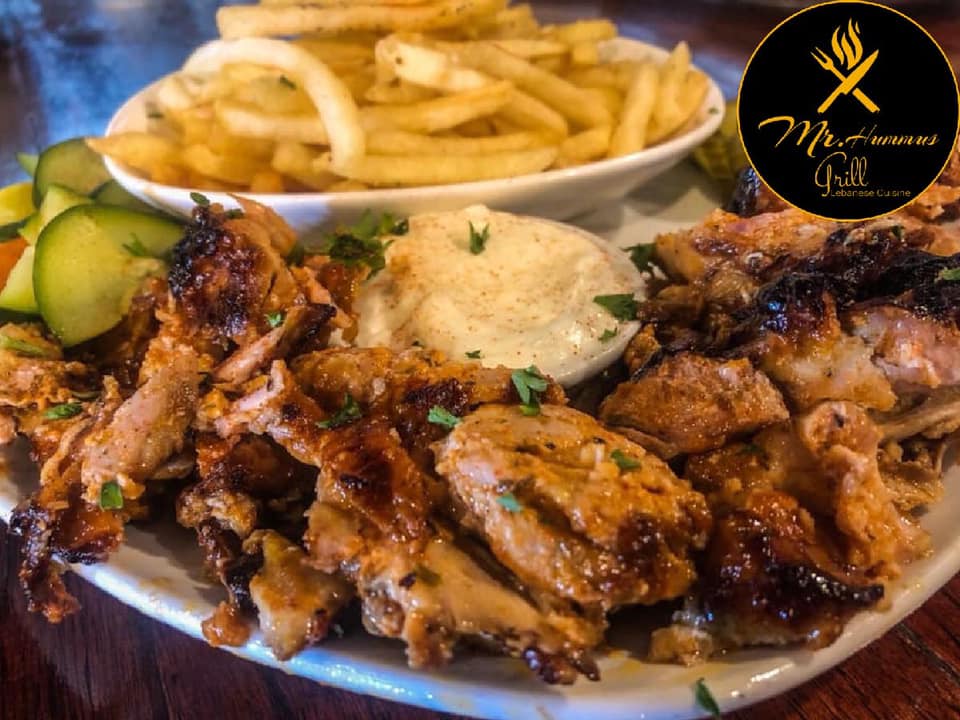 Order Chicken Tawook Platter food online from Mr Hummus Grill store, Columbus on bringmethat.com