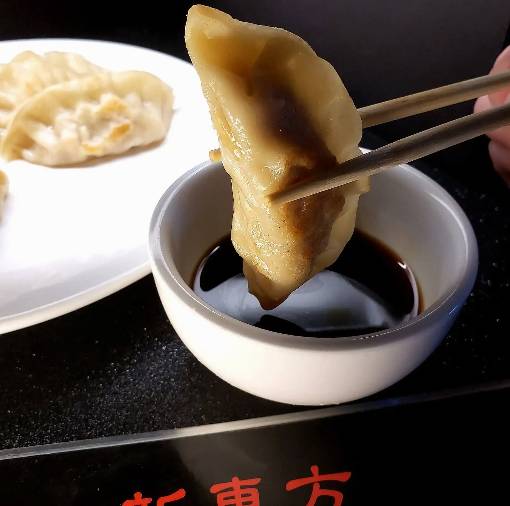 Order Pan Fried Dumpling (8 pcs) food online from Hunan's store, Houston on bringmethat.com