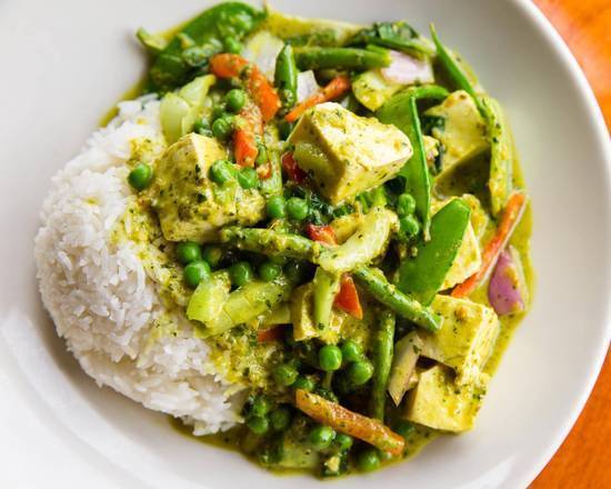 Order Spicy Thai Green Vegetable Curry with Tofu food online from Big Bowl store, Roseville on bringmethat.com