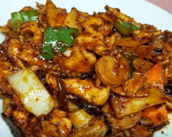Order Chicken with Hot Garlic Sauce food online from China Garden Restaurant store, Los Angeles on bringmethat.com