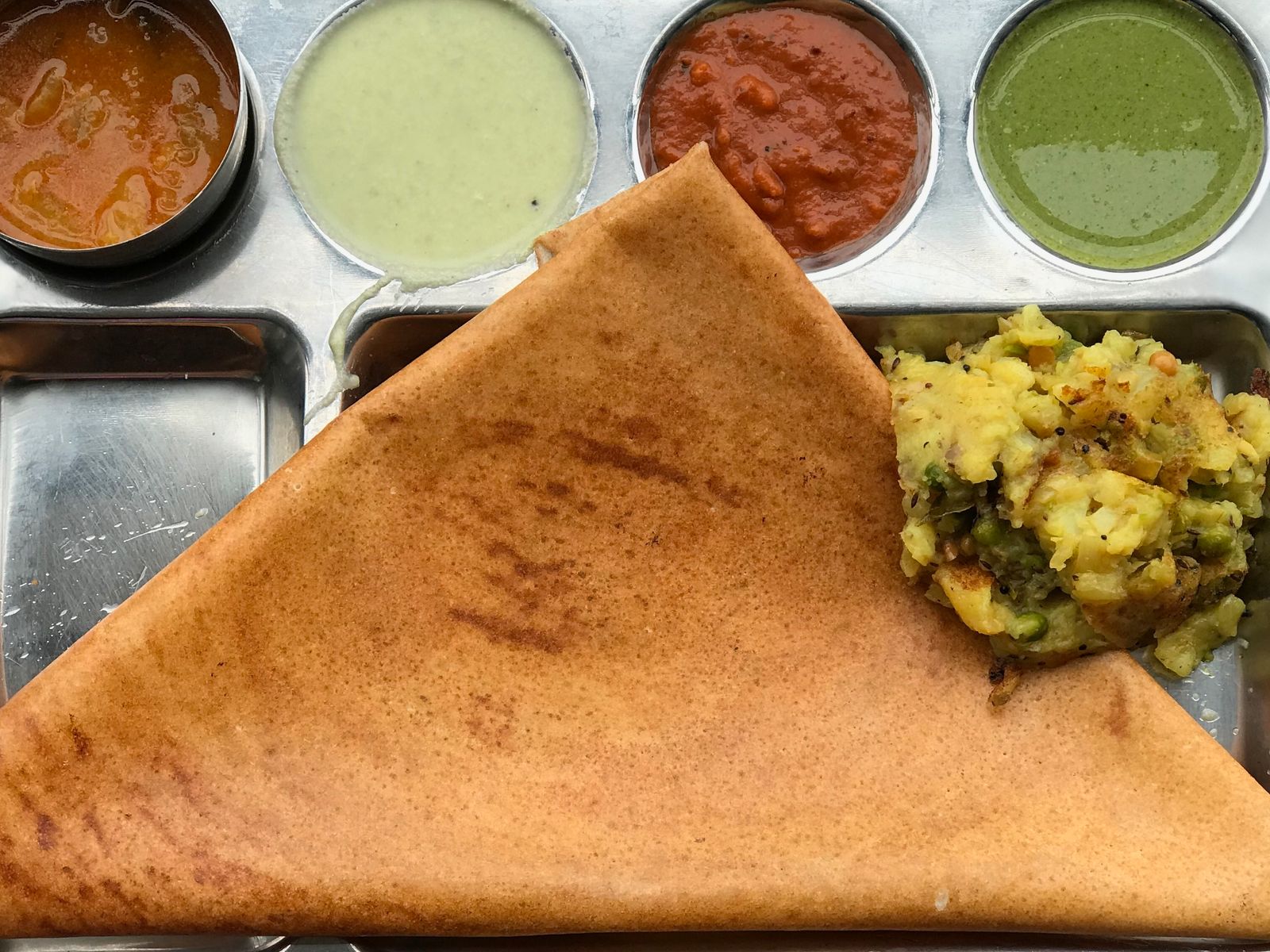 Order Masala Dosa food online from Mirchi Indian Kitchen store, Foster City on bringmethat.com