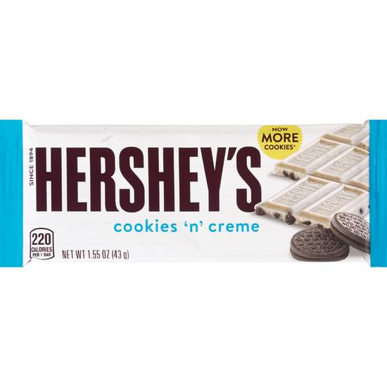 Order HERSHEY'S COOKIES 'N' CREAM BAR food online from Cvs store, LITTLE ROCK on bringmethat.com