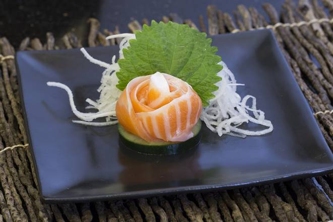 Order Fatty Salmon Belly (Sake Harasu) (4 pcs) food online from Sushi + Rotary Sushi Bar store, Aurora on bringmethat.com