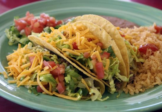 Order Crispy Taco Plate food online from Papa Mex Cafe store, Rosenberg on bringmethat.com