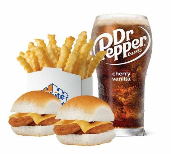 Order CHICKEN RING SLIDER MEAL CAL 730-1120 food online from White Castle store, Corydon on bringmethat.com