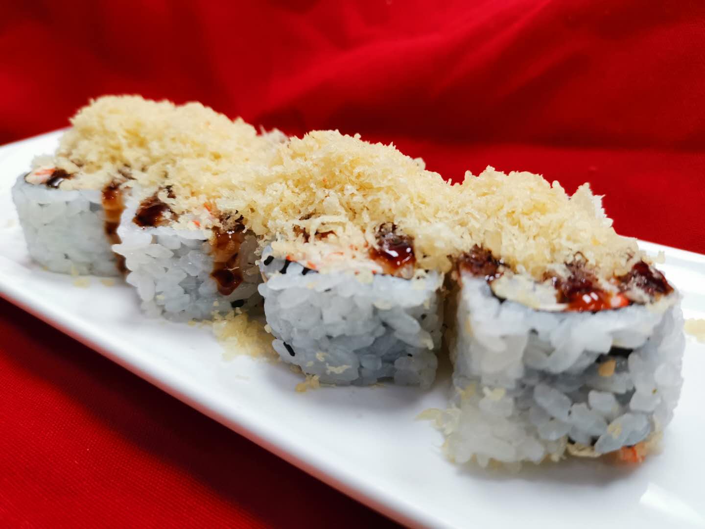 Order 46. Snow Crab Roll food online from Yaba Sushi And Steak store, Roscoe on bringmethat.com