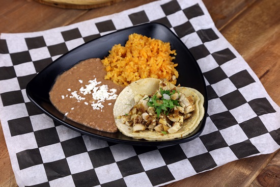 Order Kids street taco plate & Drink  food online from Pika Tortas Ahogadas store, Paramount on bringmethat.com