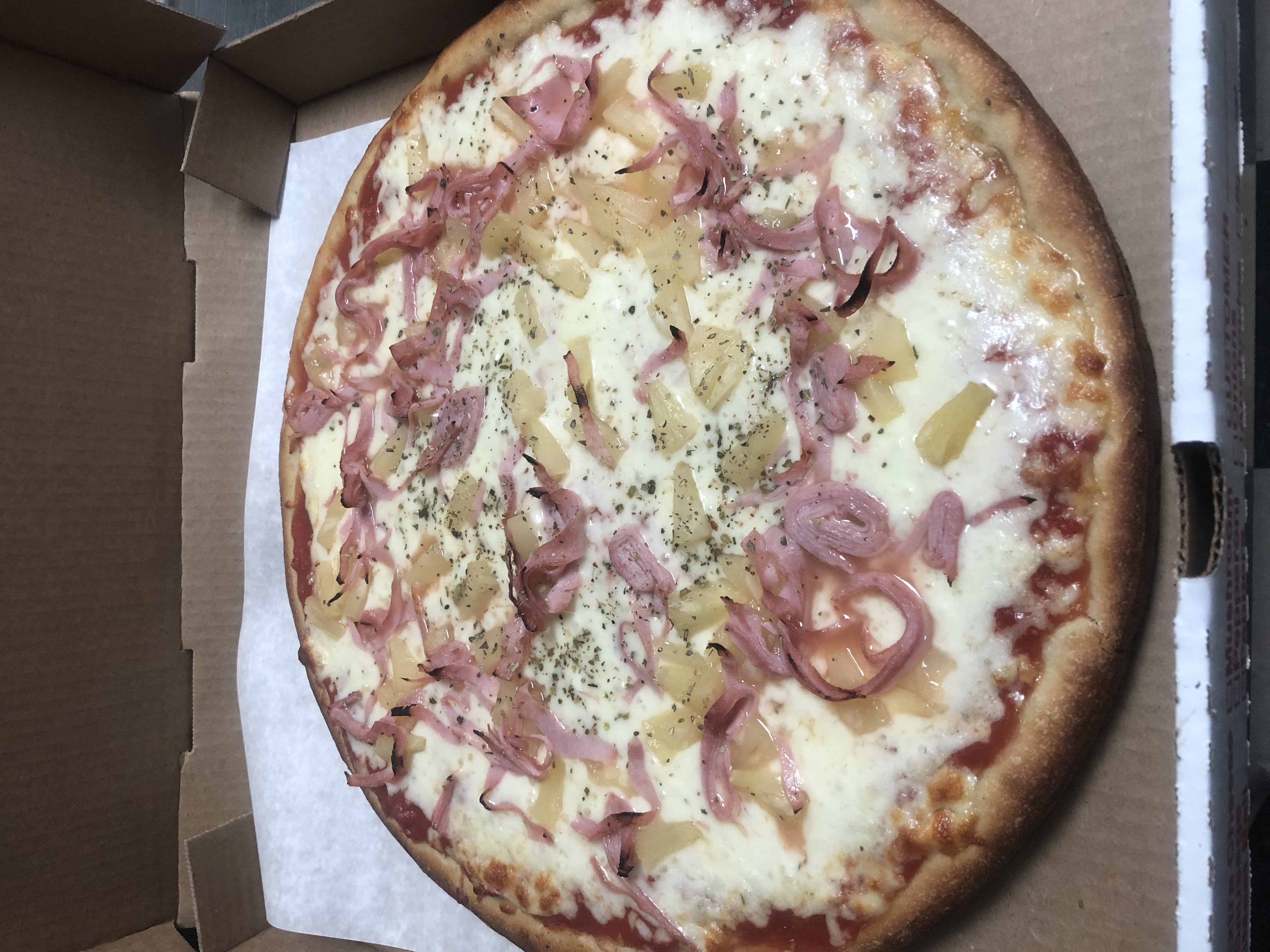 Order 9. Hawaiian Pizza food online from Tonitos Pizza store, West Chester on bringmethat.com