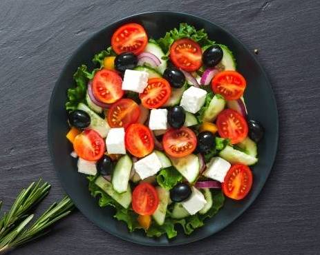 Order Classic Greek Salad food online from Express Pie Parlor store, Detroit on bringmethat.com
