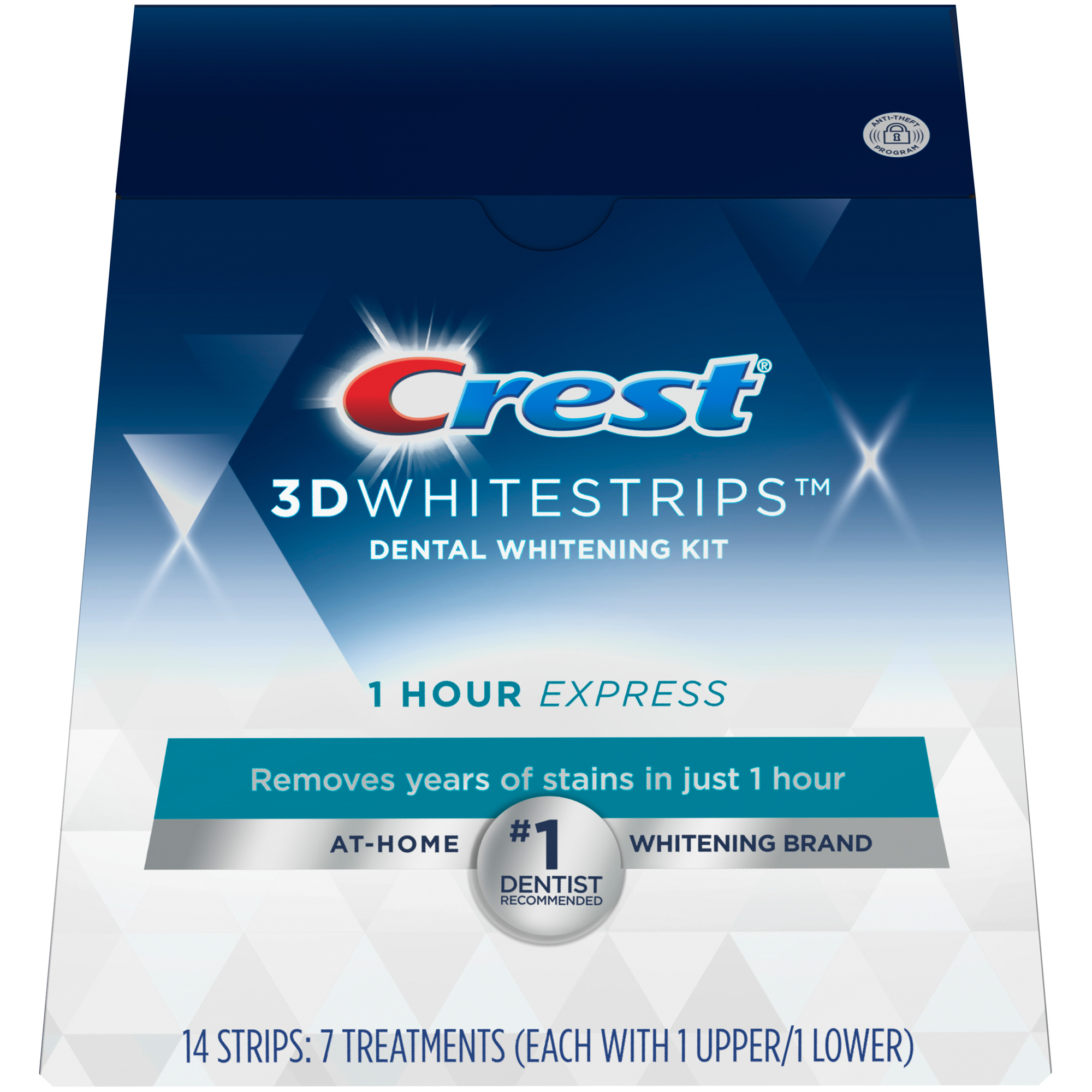 Order Crest 3D Whitestrips 1 Hour Express Teeth Whitening Kit, 7 Treatments food online from Rite Aid store, MILLER PLACE on bringmethat.com