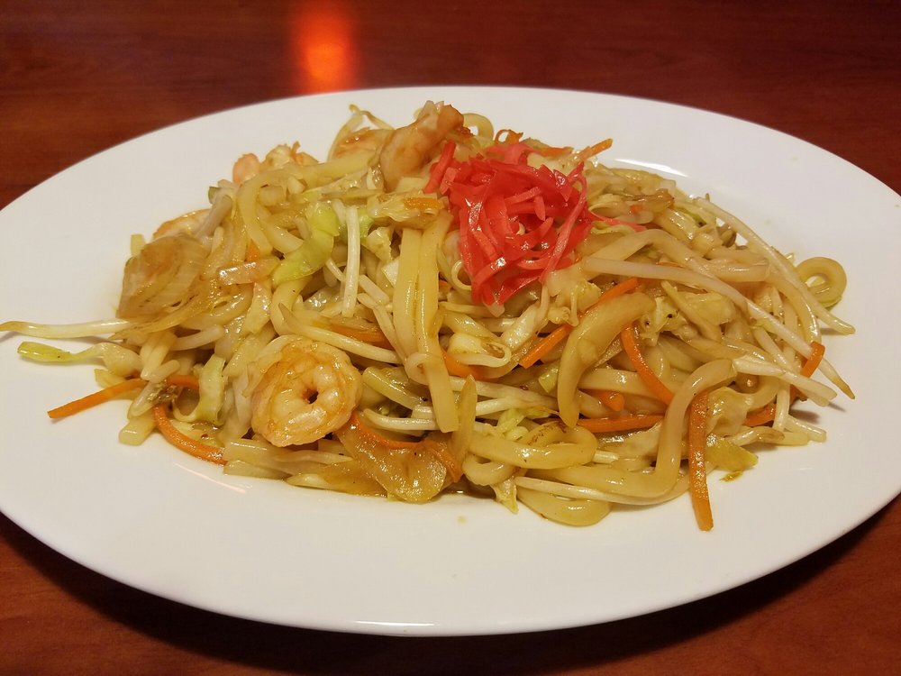 Order Seafood Yaki Udon food online from Abi sushi store, Astoria on bringmethat.com