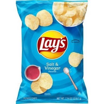Order Lay's Potato Chips Salt & Vinegar (7.75 oz) food online from Dolcezza Gelato store, Arlington on bringmethat.com