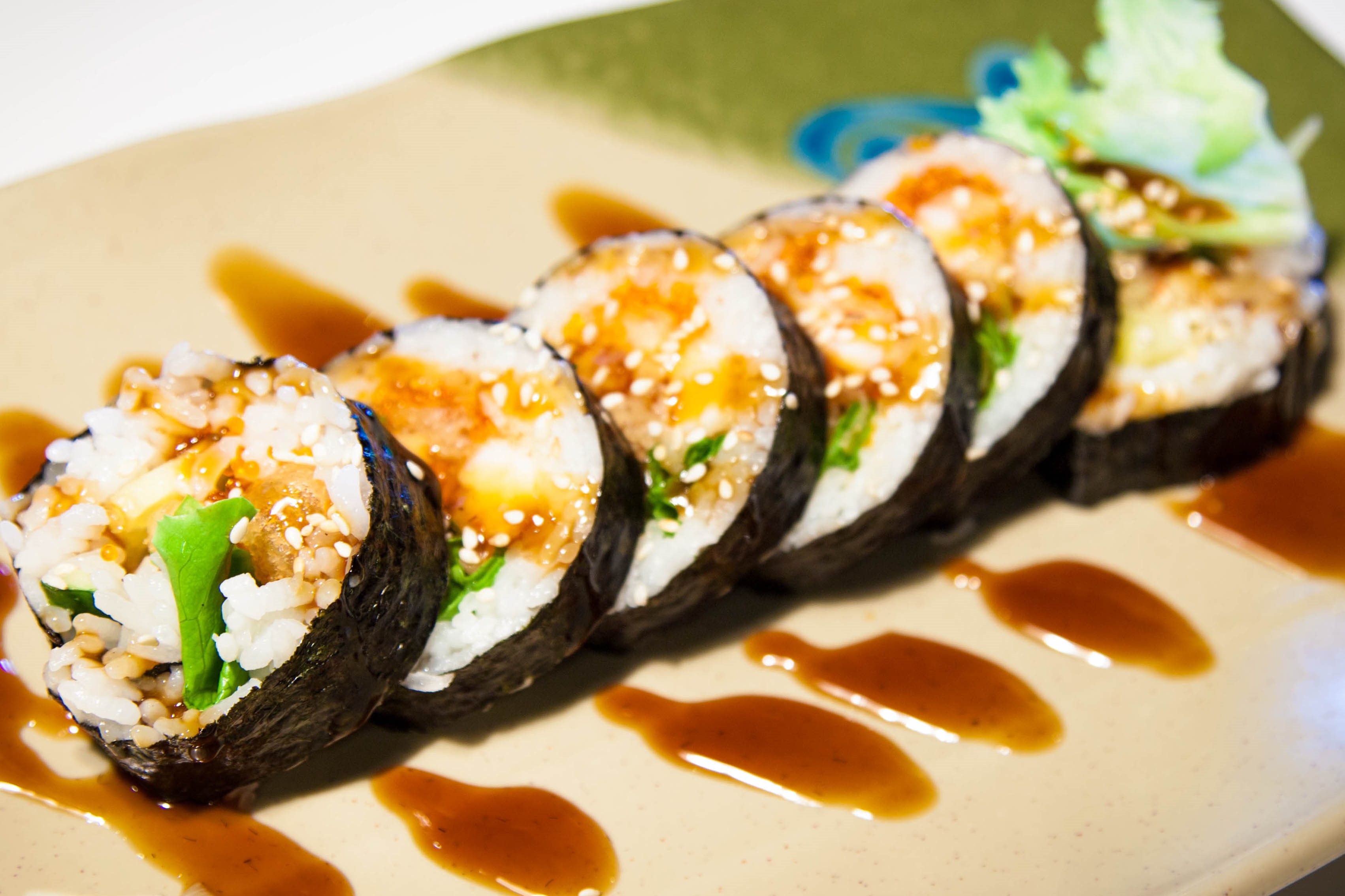 Order Shrimp Tempura Roll food online from Shirasoni Japanese Restaurant store, Alameda on bringmethat.com