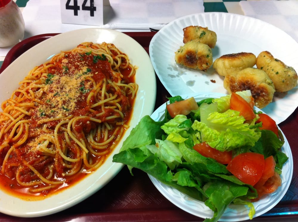 Order Any Pasta with Salad, Garlic Bread and Drink Special food online from Sicilia Fine Italian Specialties store, Columbus on bringmethat.com