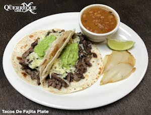 Order Tacos de Beef Fajita food online from El Querreque Grill store, Laredo on bringmethat.com