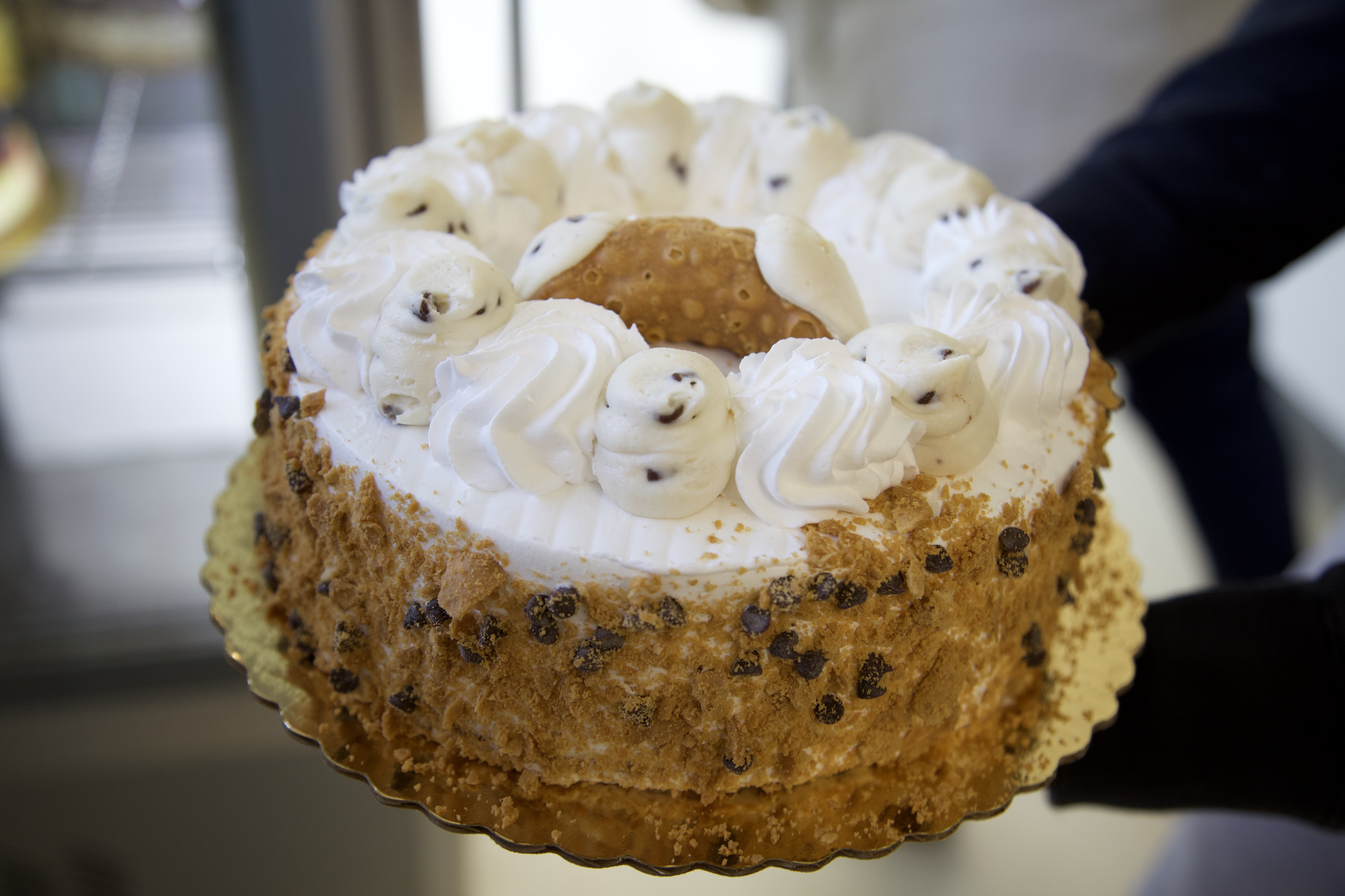 Order Cannoli Cake 8" food online from Mattarello Bakery & Cafe store, Montclair on bringmethat.com
