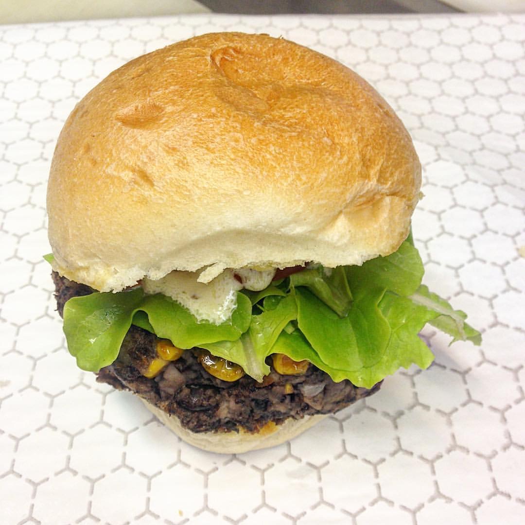 Order Spicy Black Bean Burger food online from Upper Sandwiches store, Ocean View on bringmethat.com