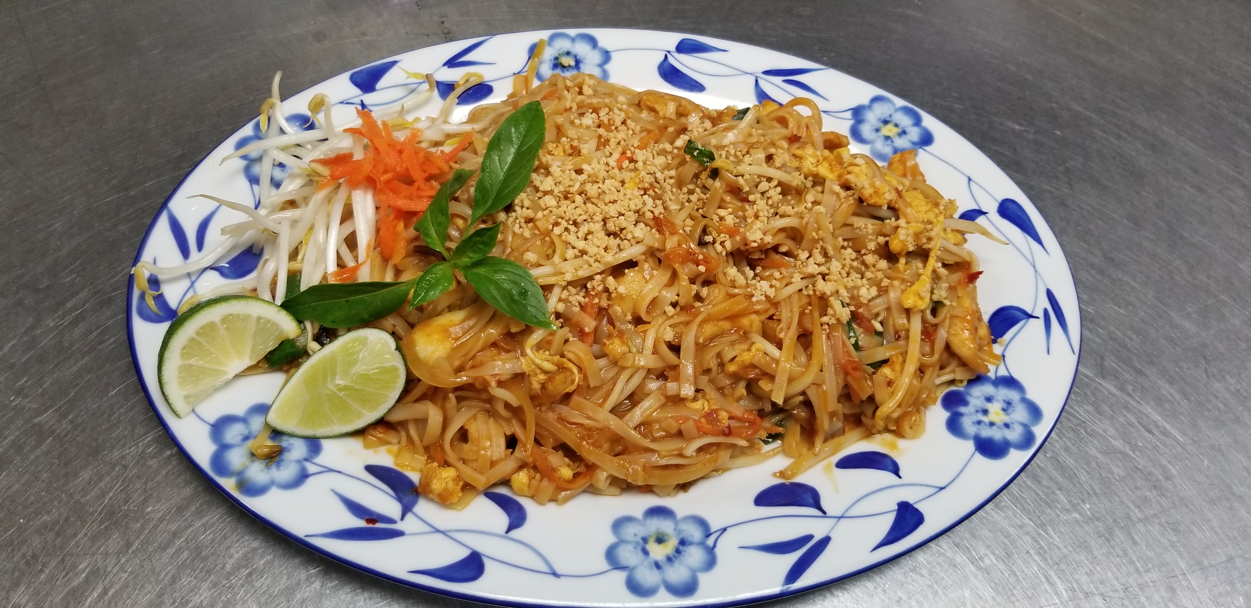 Order Pad Thai  chicken or tofu food online from Cyclo Restaurant store, Austin on bringmethat.com
