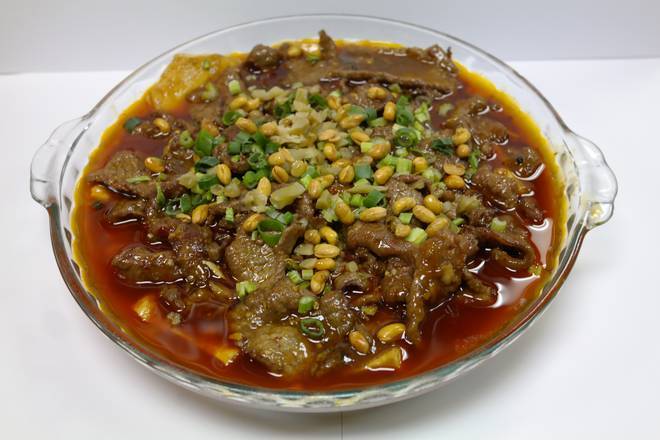 Order Beef with Tofu in Spicy Sauce (豆花牛肉) food online from Szechuan Gourmet store, Strongsville on bringmethat.com