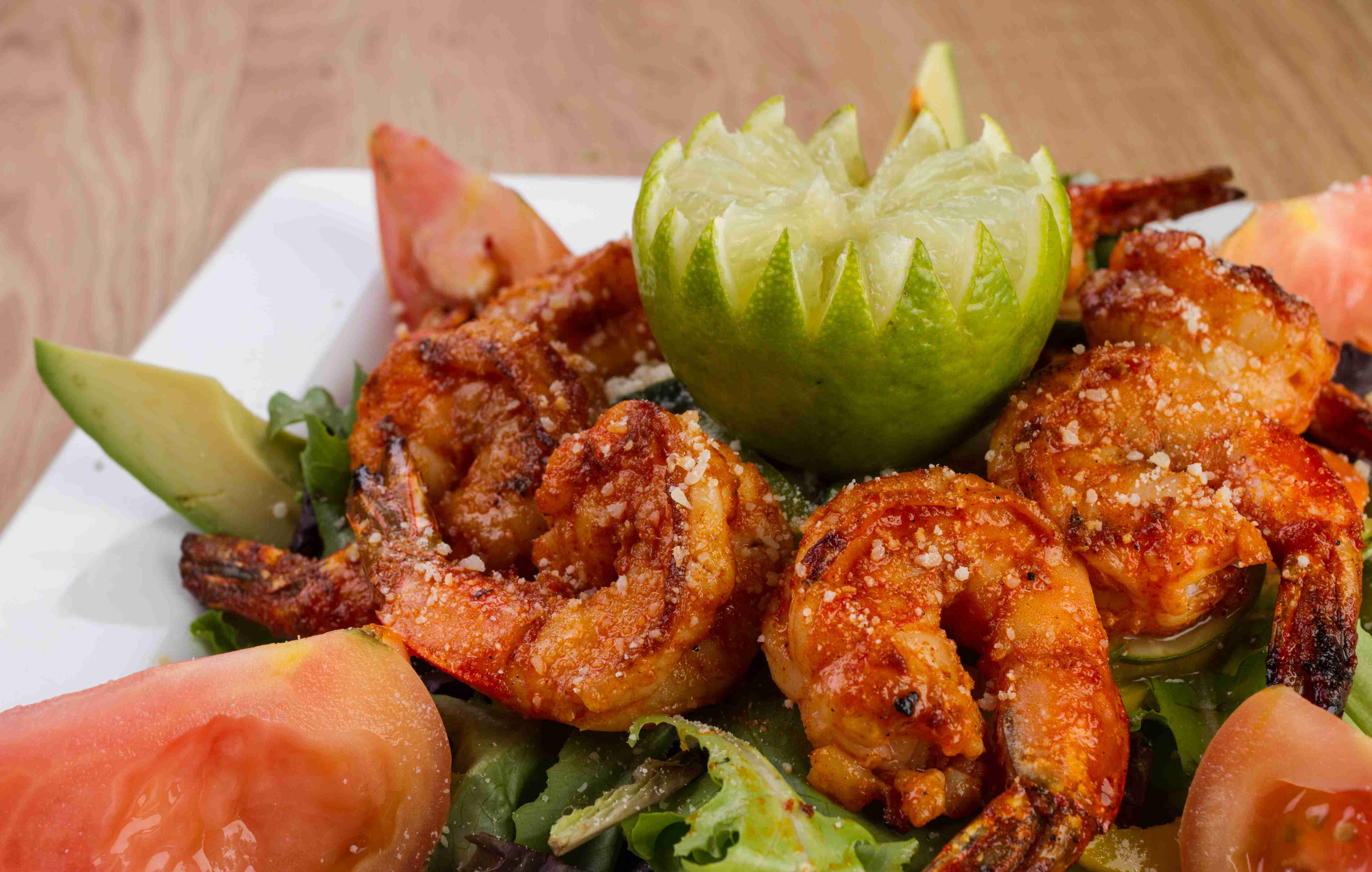 Order Grilled Shrimp Salad food online from Taqueria Mexico store, Hoover on bringmethat.com
