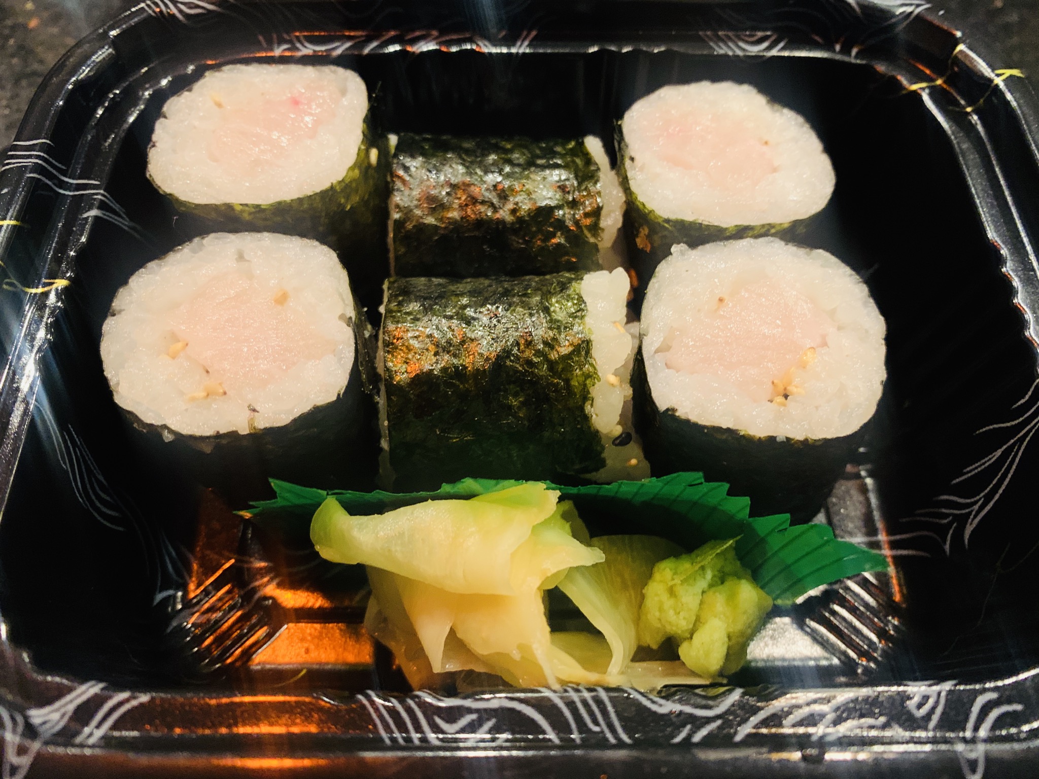 Order 1. Yellowtail Roll food online from Tomodachi Japanese Steakhouse & Sushi Bar store, Royersford on bringmethat.com