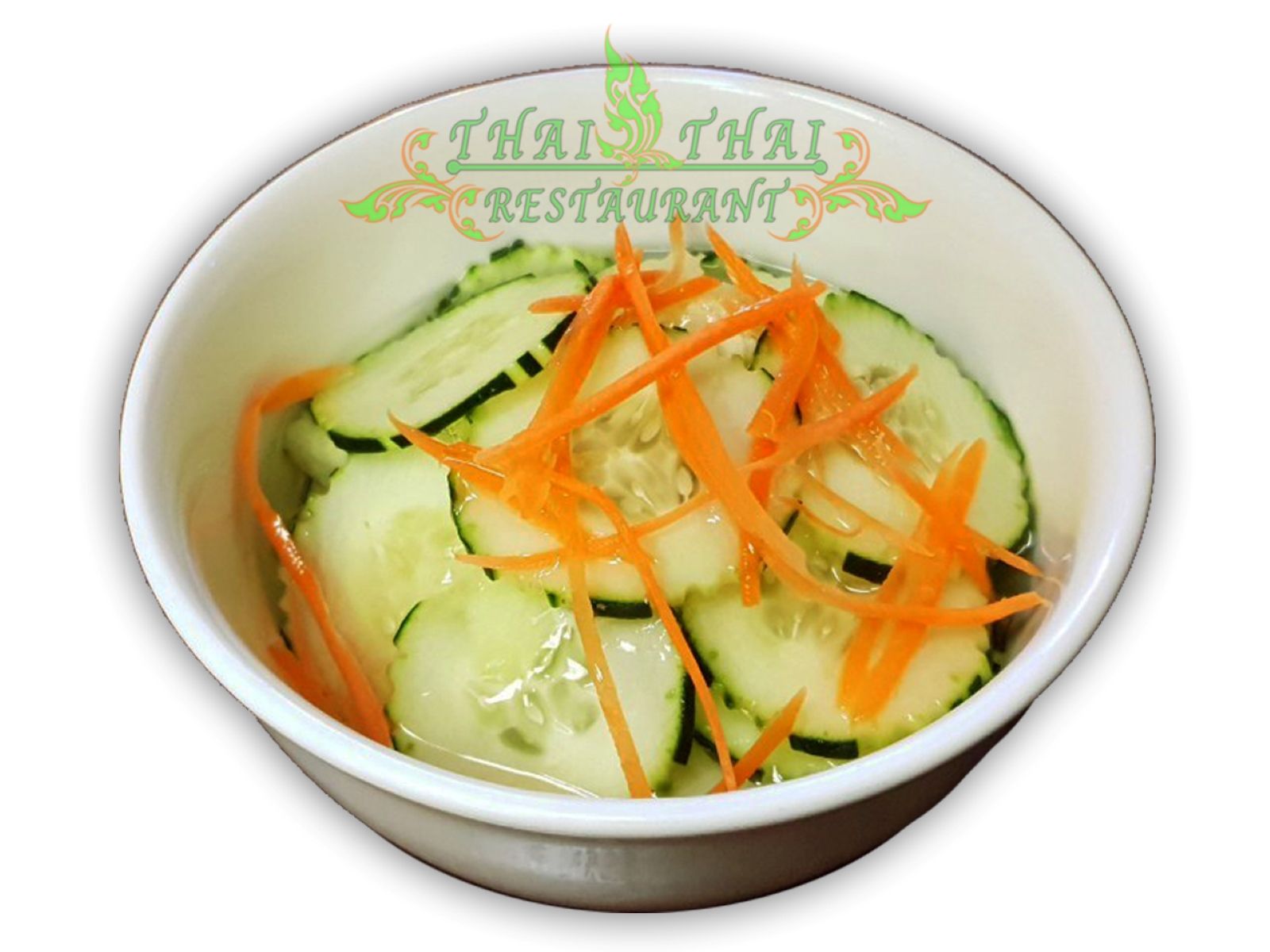 Order A24. Cucumber Salad food online from Thai Thai Restaurant store, Fallbrook on bringmethat.com