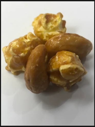 Order Caramel with Cashews food online from Avery's Savory Popcorn store, Dallas on bringmethat.com