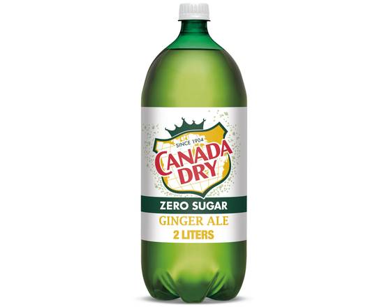 Order Canada Dry Ginger-ale Zero Sugar  2L  food online from Central Liquor Market store, Los Angeles on bringmethat.com