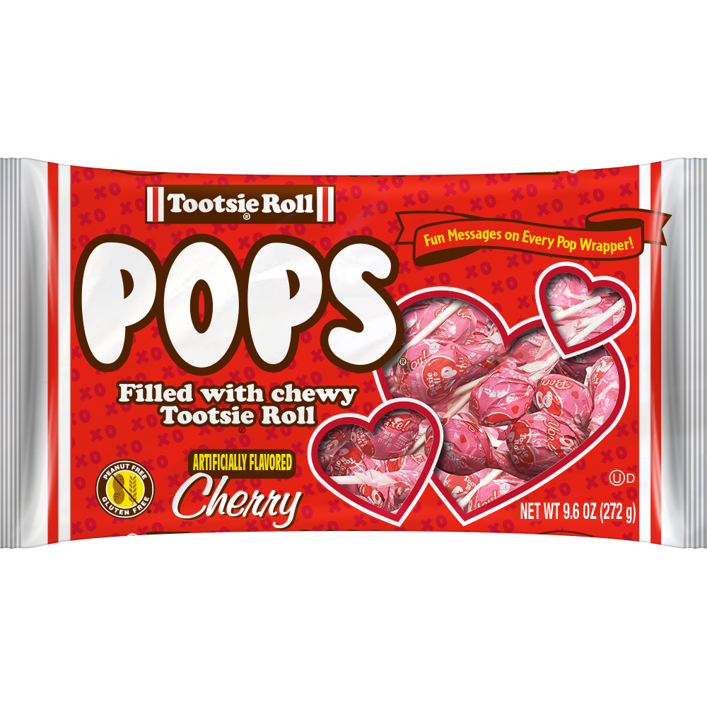 Order Tootsie Roll Pops Valentine, Cherry - 9.6 oz food online from Rite Aid store, MILLER PLACE on bringmethat.com