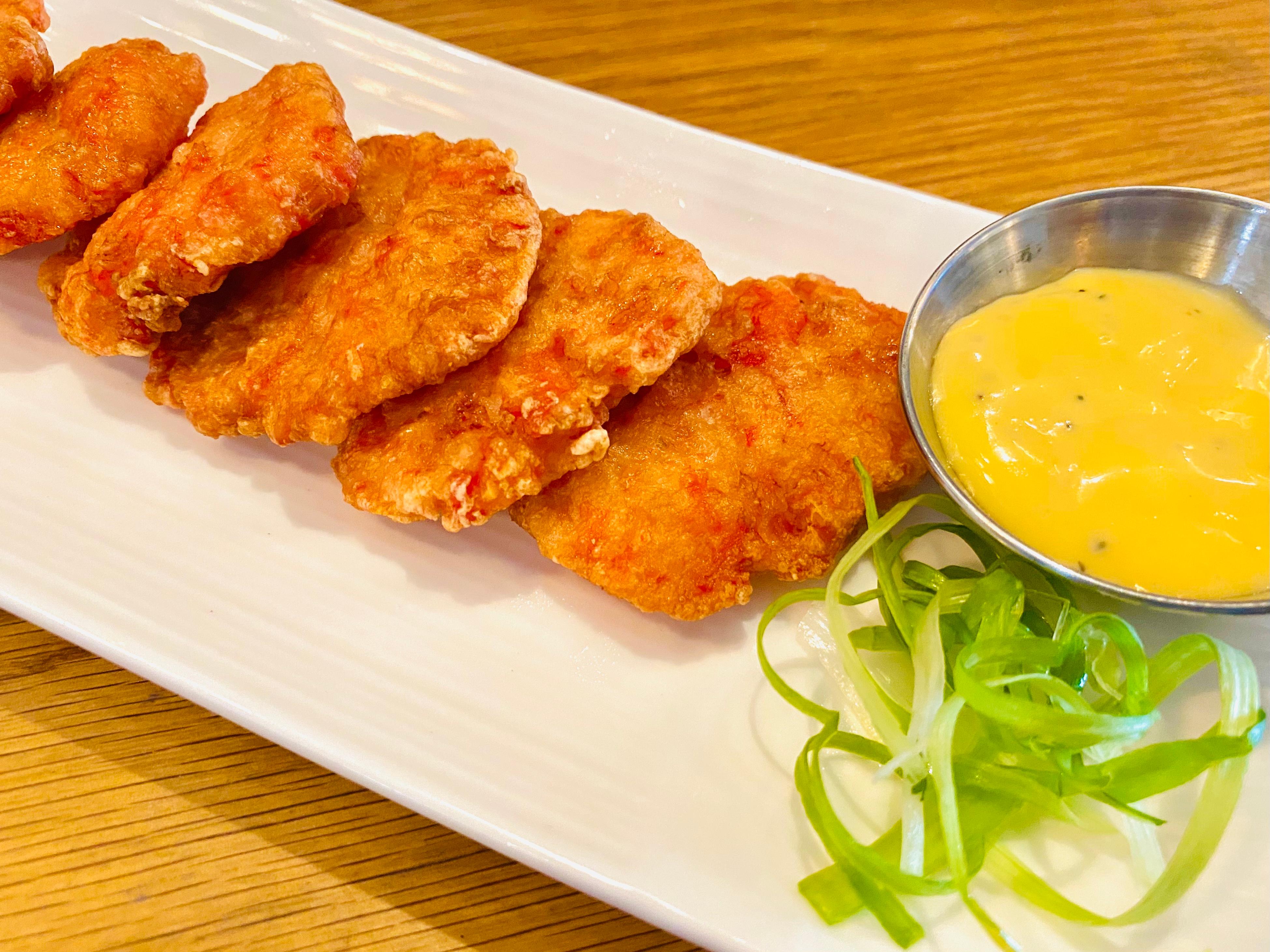Order 炸虾饼 Fried Shrimp Cake (6pcs) food online from South of the Clouds store, New York on bringmethat.com