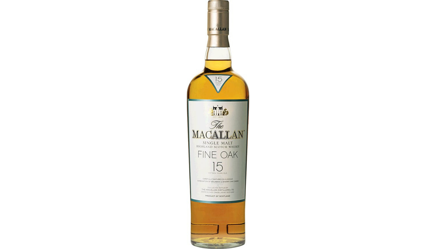 Order The Macallan Fine Oak Highland Single Malt Scotch Whisky 15 Year 750mL food online from Sdv Liquor Market store, Tujunga on bringmethat.com