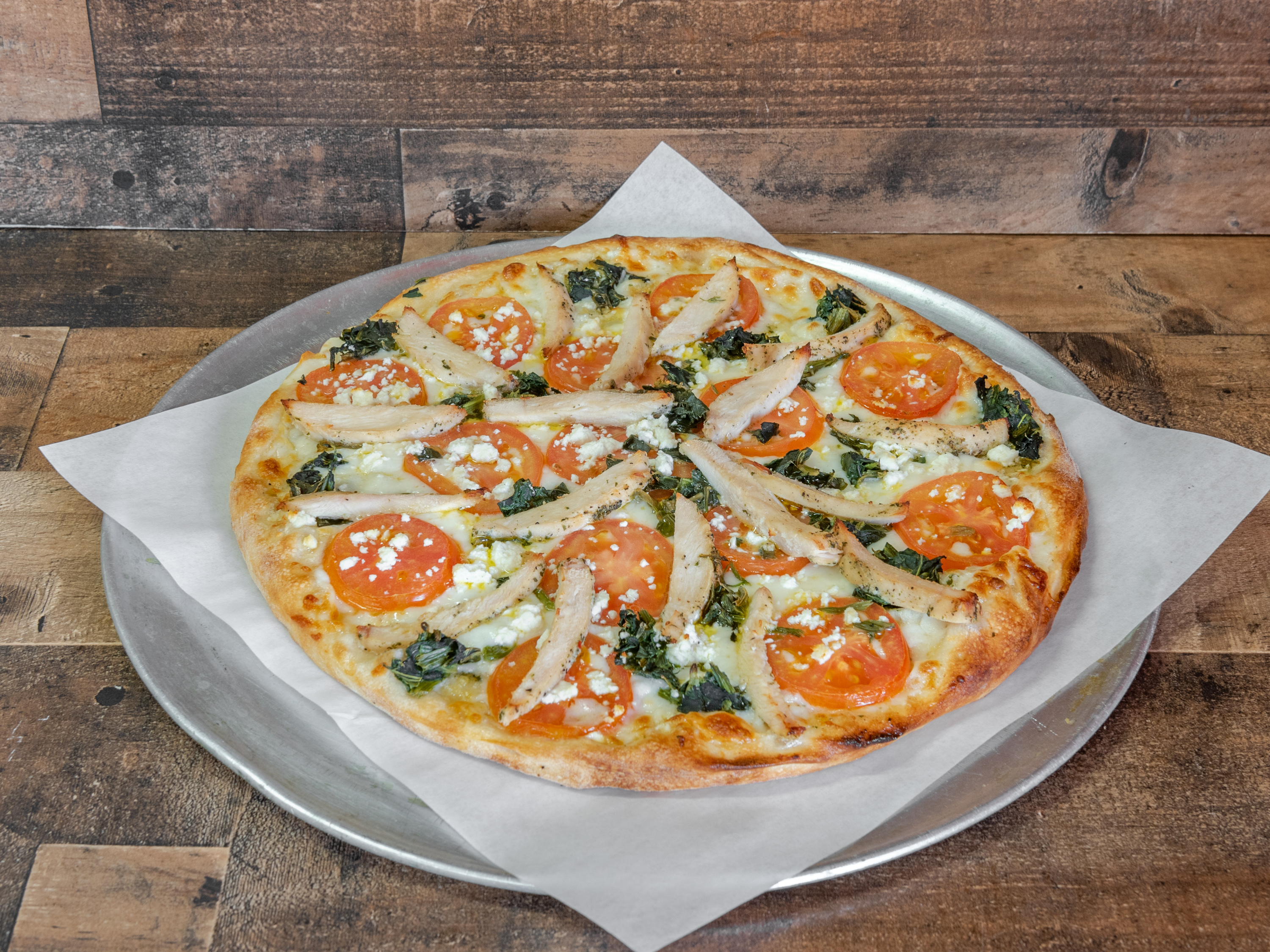Order Chicken Rustica Pizza food online from New York Giant Pizza store, La Mesa on bringmethat.com