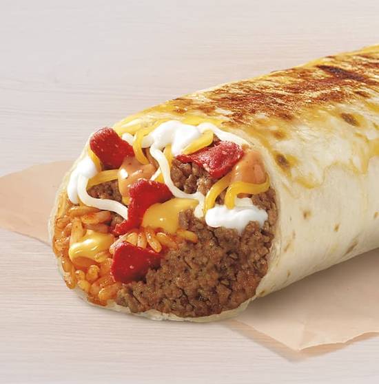 Order Double Beef Grilled Cheese Burrito food online from Taco Bell store, Black Mountain on bringmethat.com