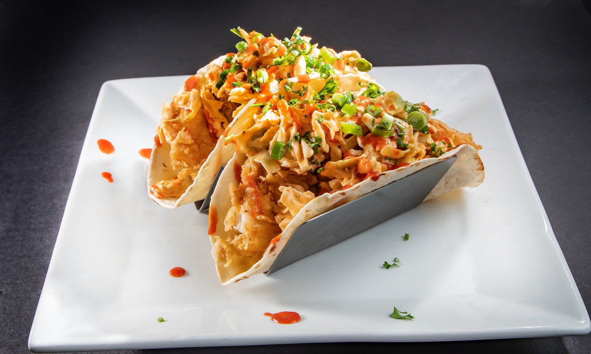 Order Firecracker Shrimp Tacos food online from 1925 Pubhouse store, Anderson on bringmethat.com