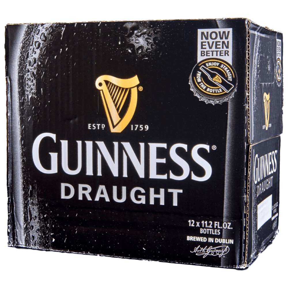 Order Guinness Draught 11.2oz bottles - 12 pack (Room Temp  NOT COLD) food online from Cactus Food Mart store, Scottsdale on bringmethat.com