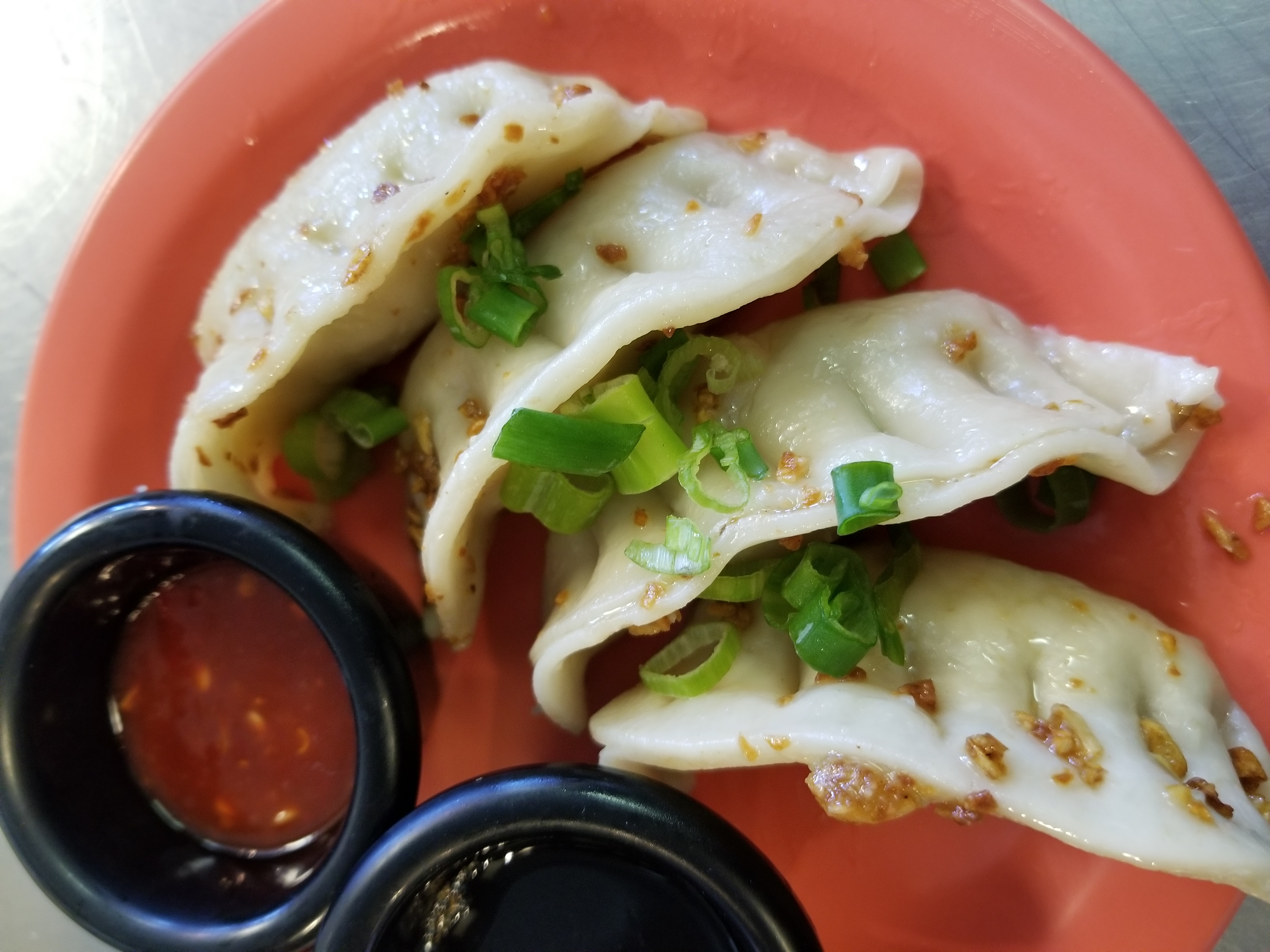 Order Steamed Ginger Chicken Pot Stickers food online from Thai On Demand store, Scottsdale on bringmethat.com