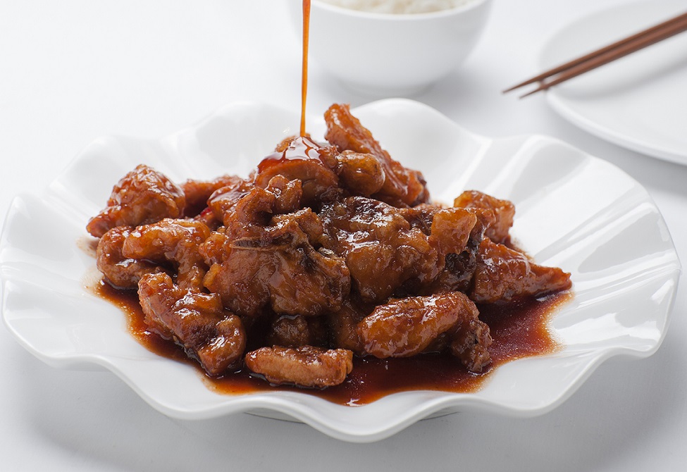 Order 65. Pork Chop with Peking Sauce food online from East Garden store, Los Angeles on bringmethat.com