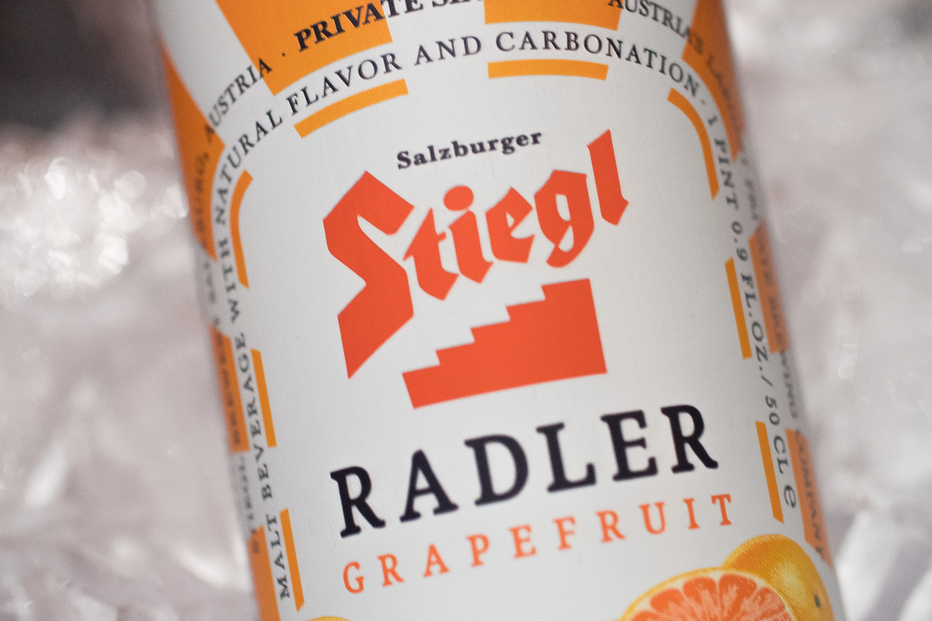 Order Stiegl Radler Grapefruit (Austrian, 2.5% Alc) 16.9 oz Can or 4-Pack Cans food online from TAC Quick Thai Kitchen store, Chicago on bringmethat.com