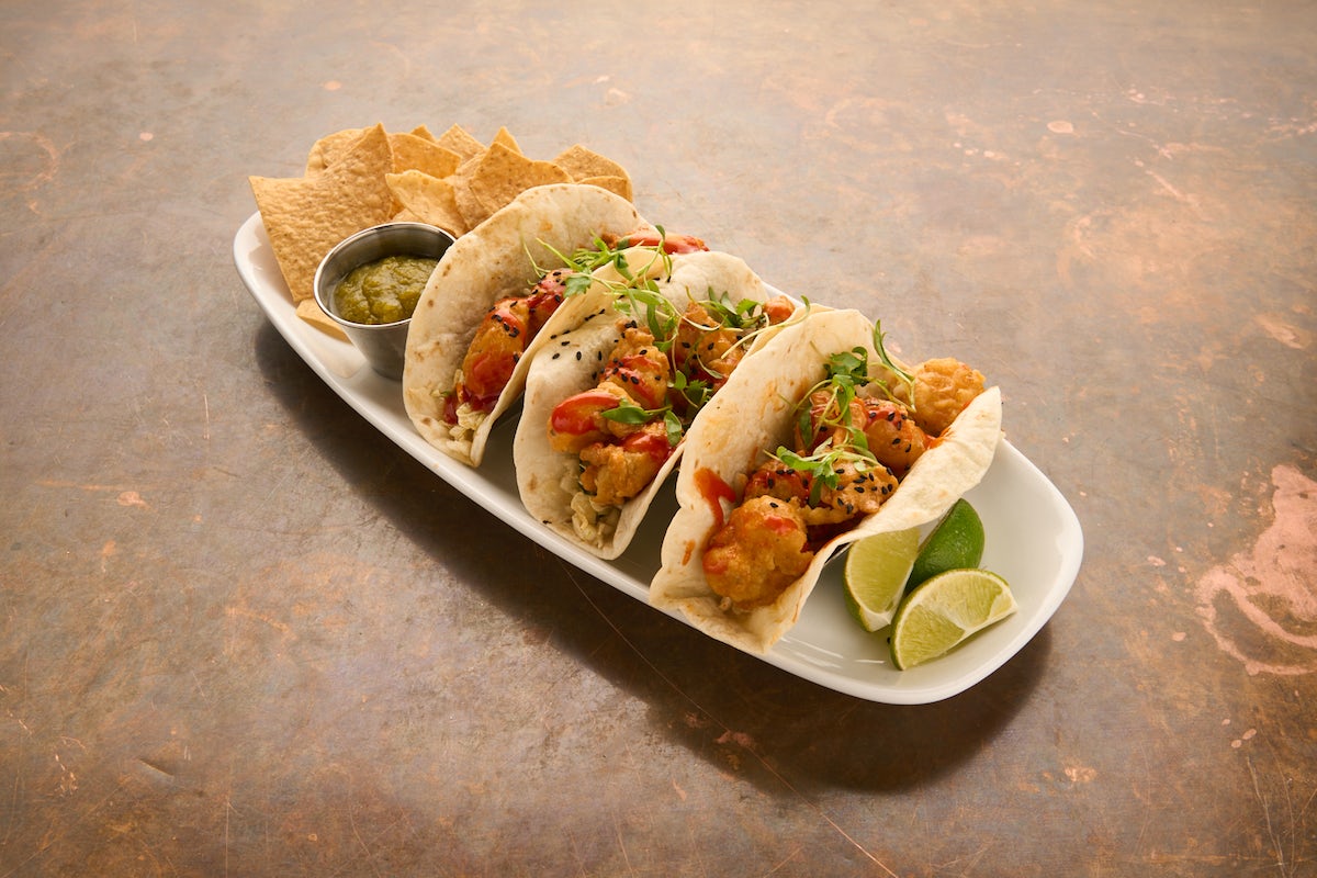 Order SPICY SHRIMP TACOS food online from City Works store, Pittsburgh on bringmethat.com