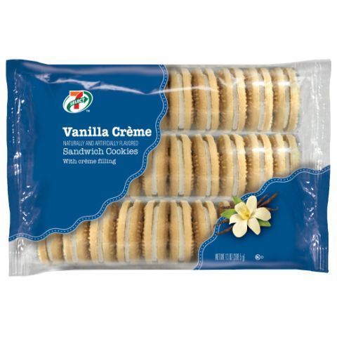 Order 7-Select Vanilla Sandwich Cookie 13oz food online from 7-Eleven store, Center Moriches on bringmethat.com