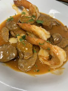 Order Tapas Shrimp & Chorizo food online from Bistro 1051 store, Clark on bringmethat.com